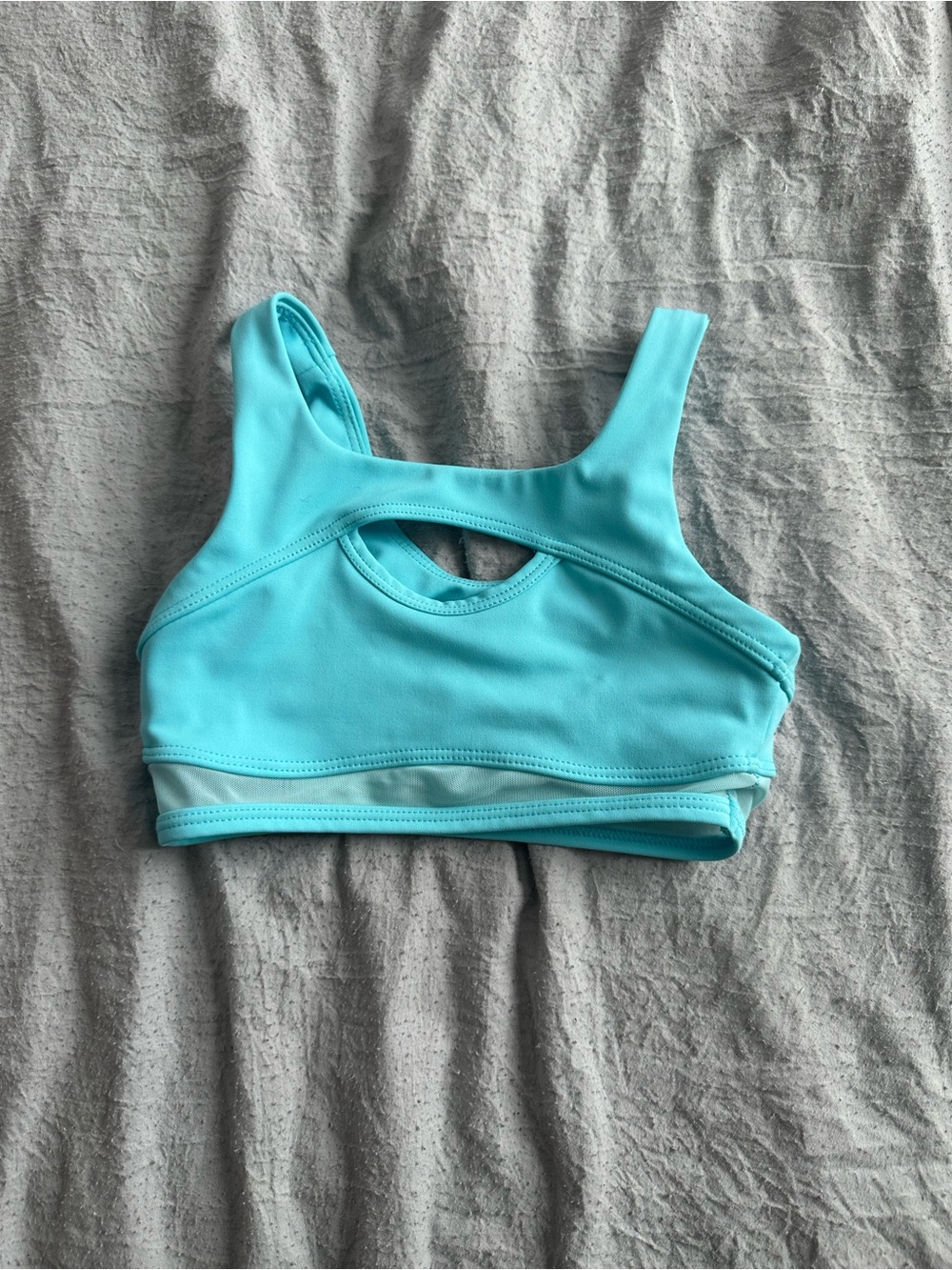Five Dancewear Aqua Blue Cutout dance Sports Bra